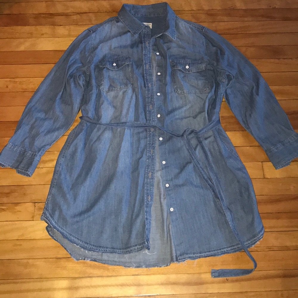 EUC ✨Universal Thread Denim Button Up Dress Sz. 1X - Picture 2 of 7